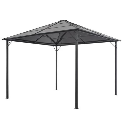 vidaXL Gazebo with Roof Aluminium 3x3 m Black by vidaXL