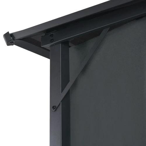 vidaXL Gazebo with Curtain Aluminium 3x3 m Black - Gazebos