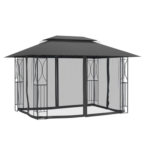 vidaXL vidaXL Gazebo with Sidewalls Anthracite 400x300x270 cm Steel - Gazebos