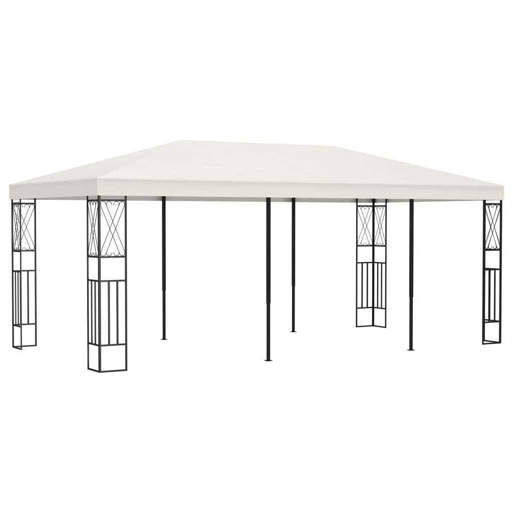 vidaXL Gazebo 3x3 m Cream Fabric - Gazebos