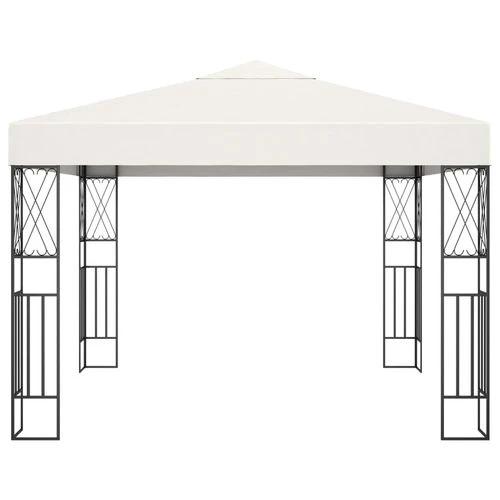 vidaXL Gazebo 3x3 m Cream Fabric - Gazebos