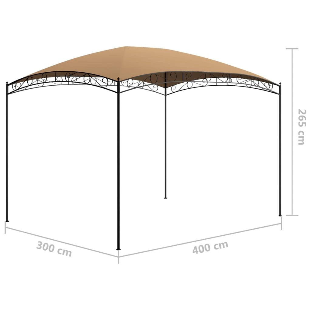 vidaXL Gazebo 3x3x2.65 m Cream 180 g/m² - Gazebos