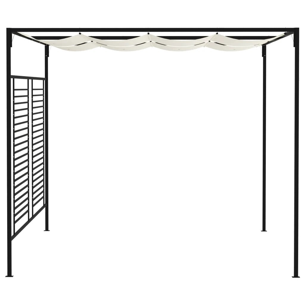 vidaXL Gazebo with Retractable Roof 3x4x2.3 m Cream 180 g/m² - Gazebos