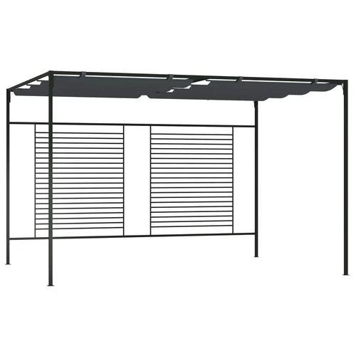 vidaXL Gazebo with Retractable Roof 3x4x2.3 m Cream 180 g/m² - Gazebos