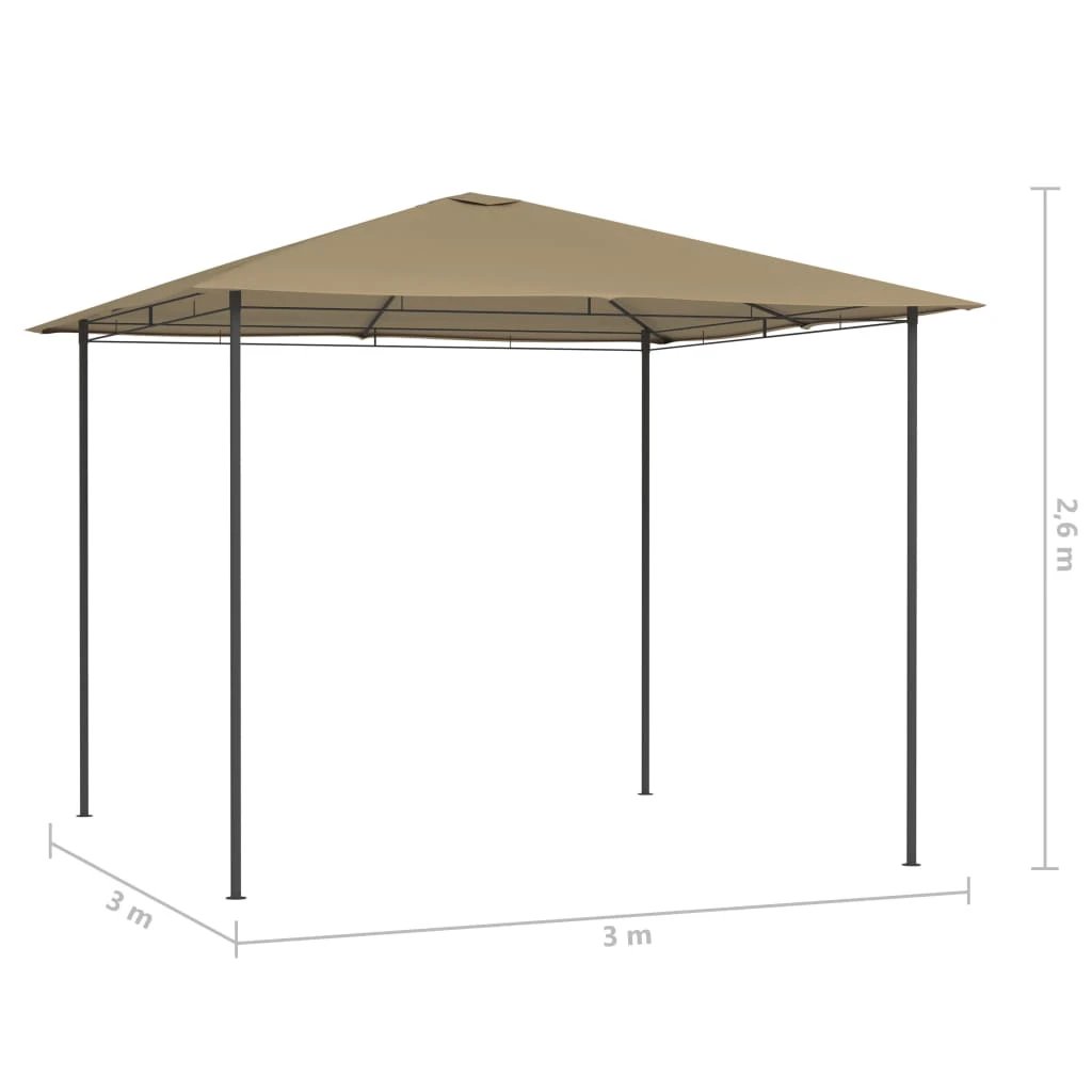 vidaXL vidaXL Gazebo 3x3x2.6 m Anthracite 160 g/m² - Gazebos