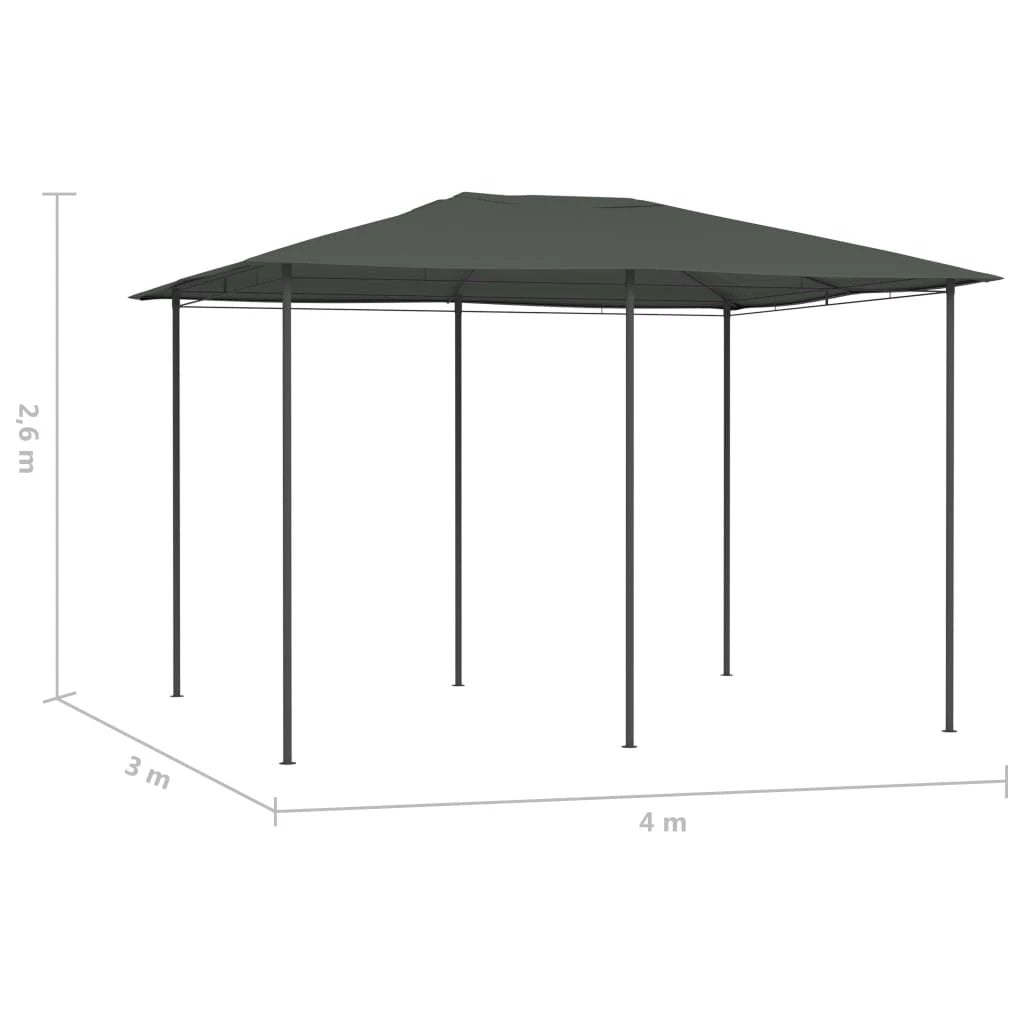 vidaXL vidaXL Gazebo 3x3x2.6 m Anthracite 160 g/m² - Gazebos