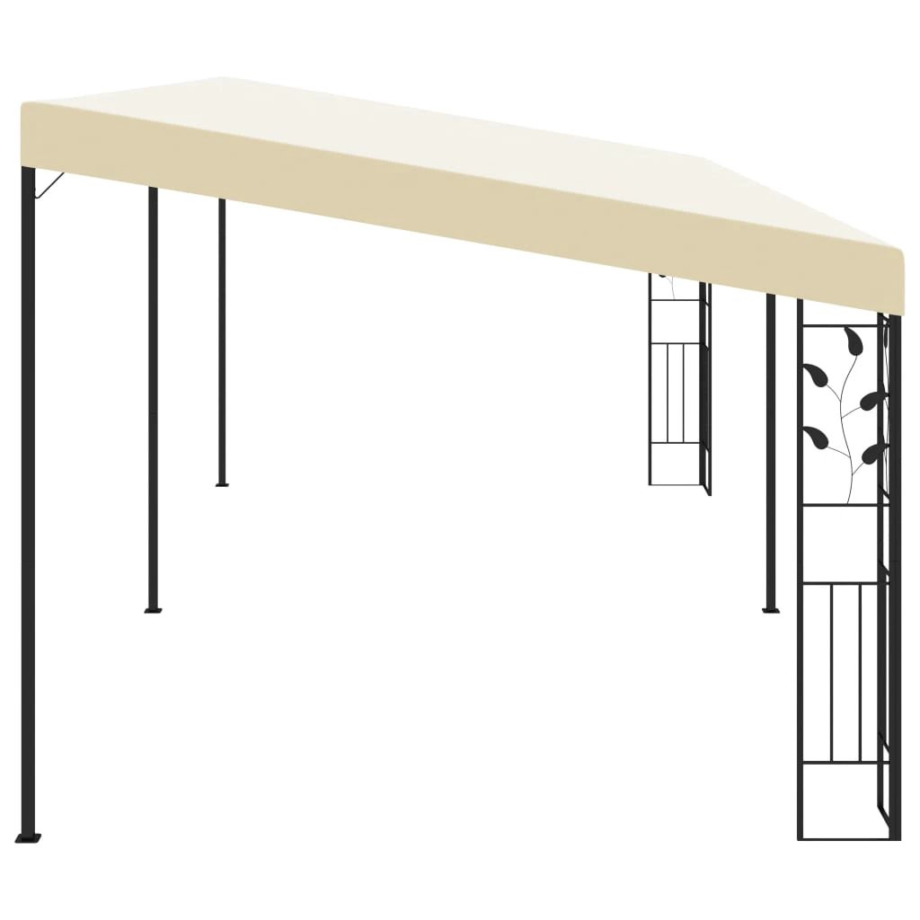 vidaXL vidaXL Wall-mounted Gazebo 3x3x2.5 m Cream - Gazebos