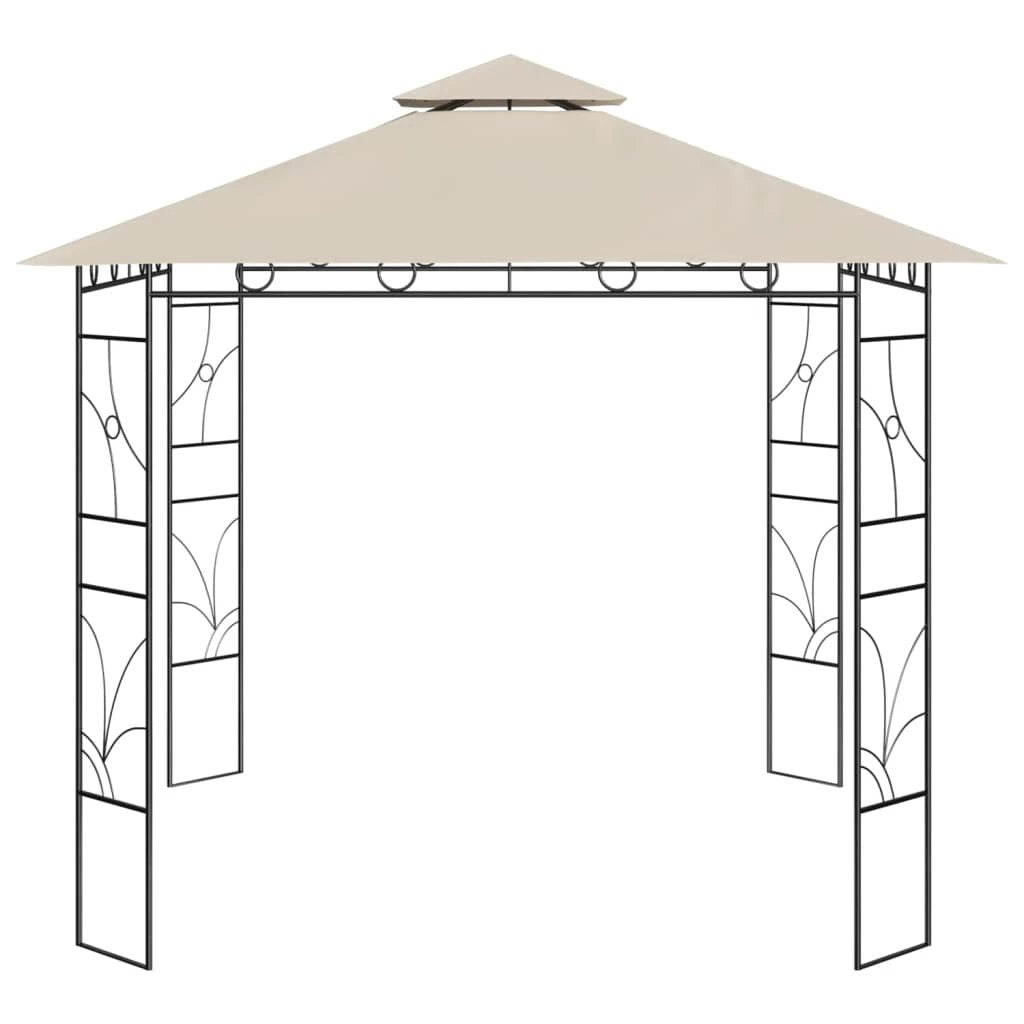 vidaXL Gazebo 3x3x2.7 m Cream 160 g/m² by vidaXL