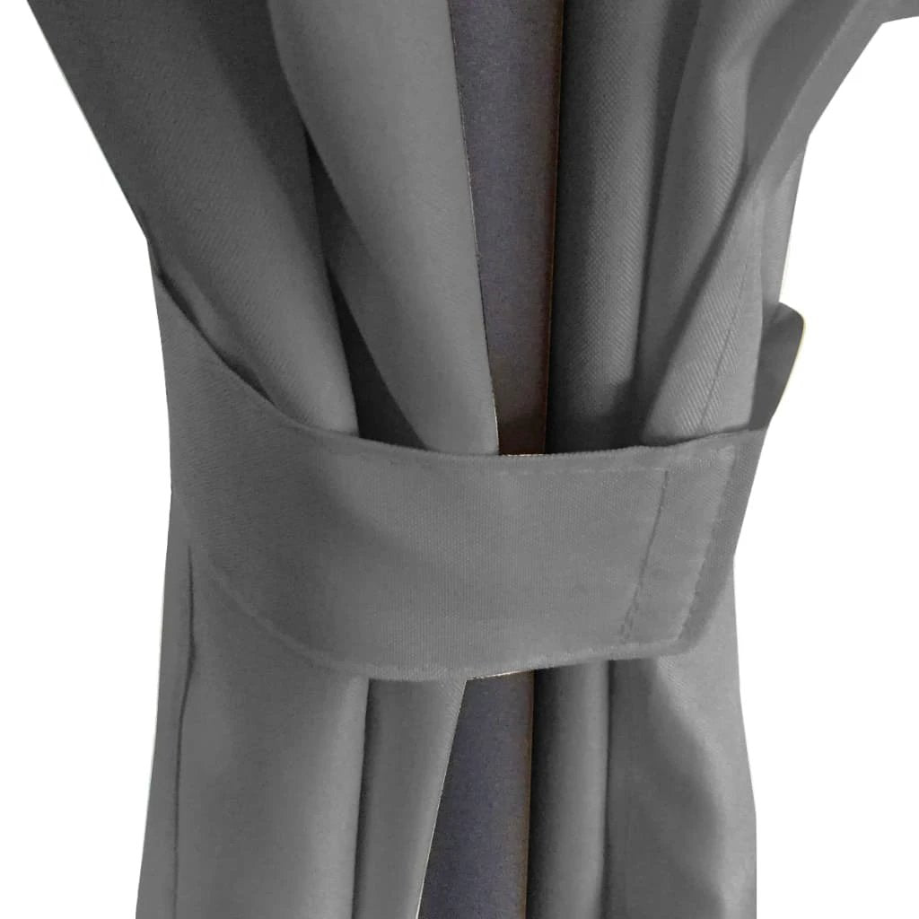 vidaXL Gazebo with Curtains Round 3.5x2.7 m Anthracite by vidaXL