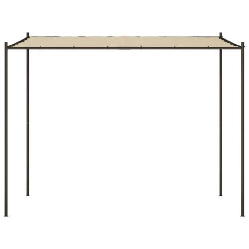 vidaXL Gazebo Beige 3x3 m 180 g/m² Fabric and Steel by vidaXL