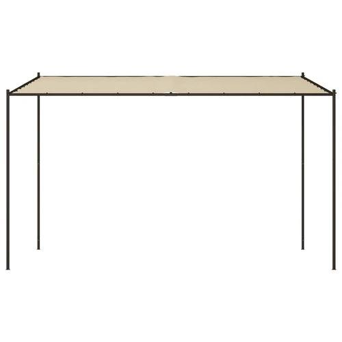 vidaXL Gazebo Beige 4x4 m 180 g/m² Fabric and Steel - Gazebos