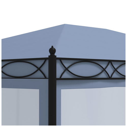 vidaXL Gazebo with Mesh Screens 3x4 m Anthracite Steel by vidaXL