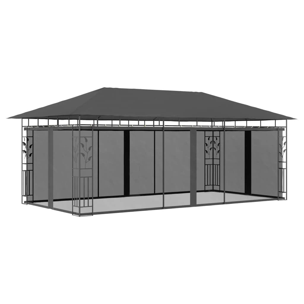 vidaXL Gazebo with Mosquito Net 3x3x2.73 m Cream 180 g/m² by vidaXL
