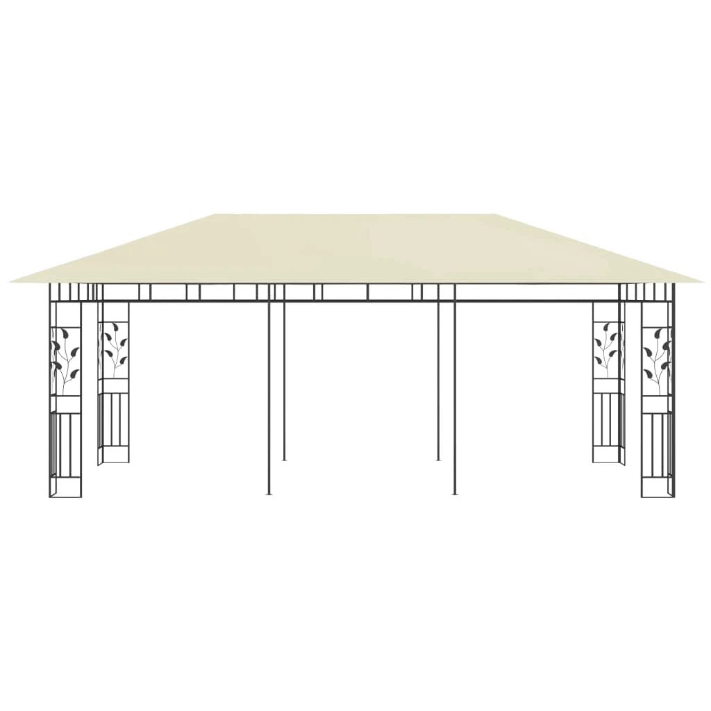 vidaXL Gazebo with Mosquito Net 3x3x2.73 m Cream 180 g/m² - Gazebos