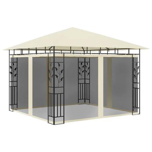 vidaXL Gazebo with Mosquito Net 3x3x2.73 m Cream 180 g/m² - Gazebos