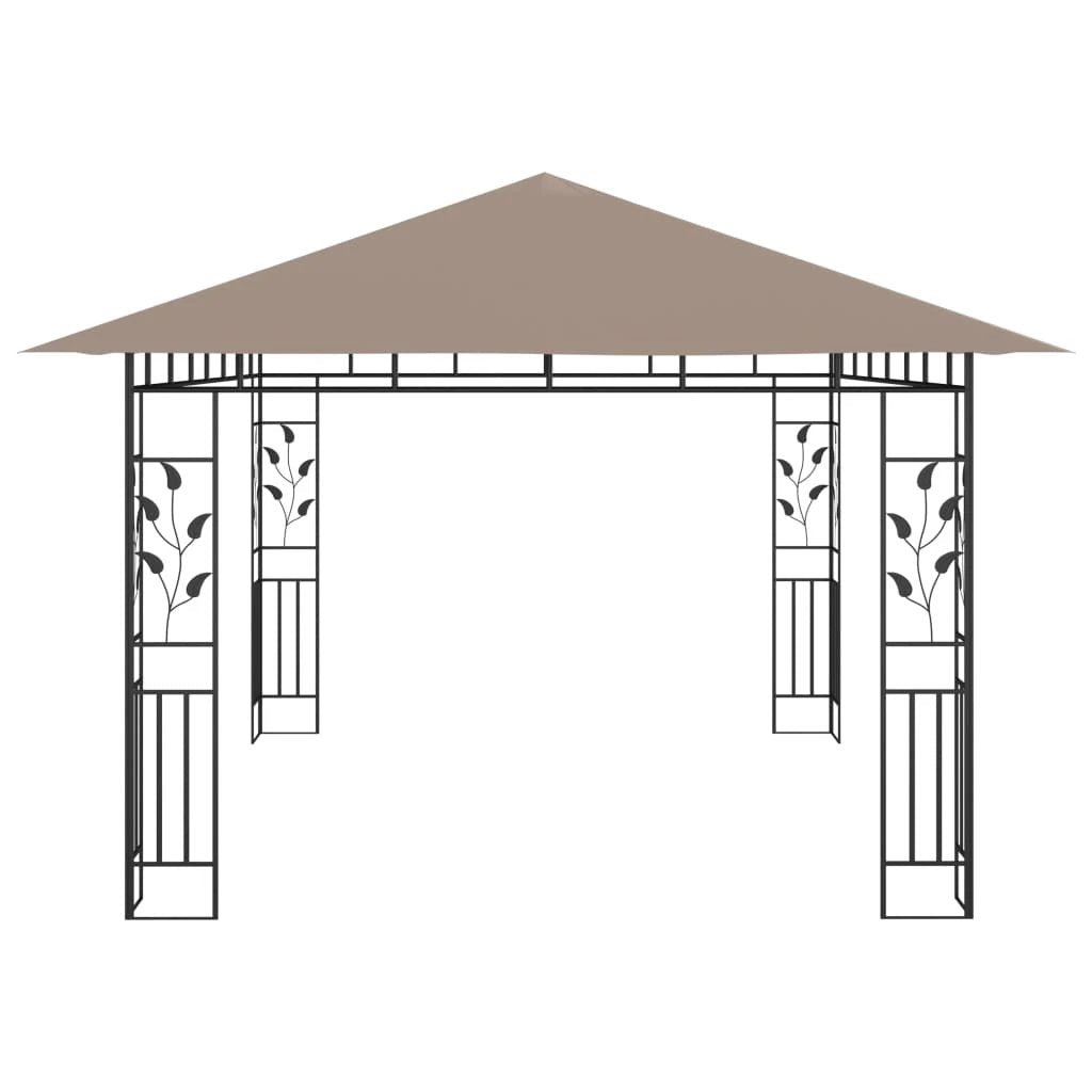 vidaXL Gazebo with Mosquito Net 3x3x2.73 m Cream 180 g/m² - Gazebos