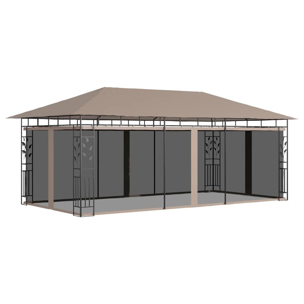 vidaXL Gazebo with Mosquito Net 3x3x2.73 m Cream 180 g/m² by vidaXL
