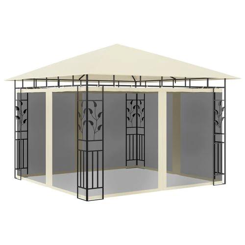vidaXL Gazebo with Mosquito Net 3x3x2.73 m Cream 180 g/m² by vidaXL