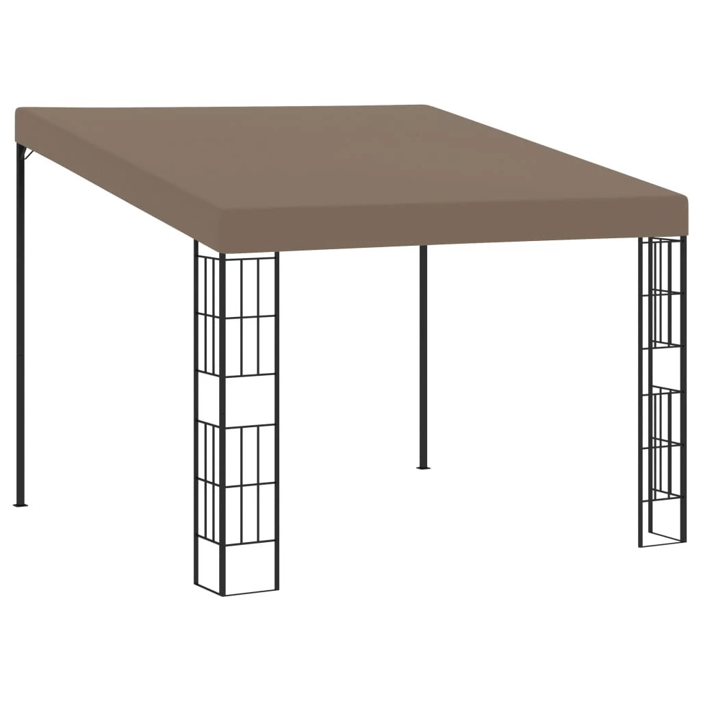 vidaXL Wall-mounted Gazebo 3x3 m Cream Fabric by vidaXL
