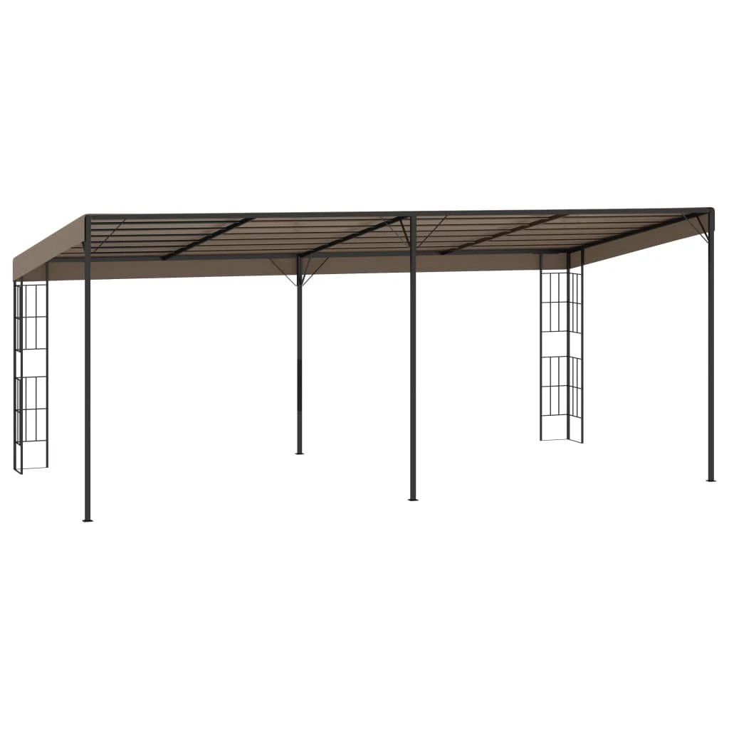 vidaXL vidaXL Wall-mounted Gazebo 3x3 m Cream Fabric - Gazebos