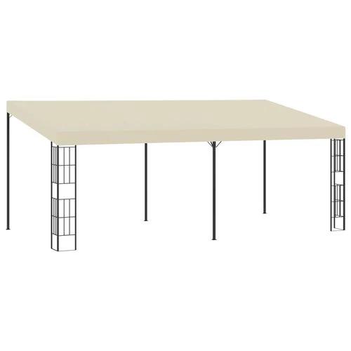 vidaXL vidaXL Wall-mounted Gazebo 3x3 m Cream Fabric - Gazebos