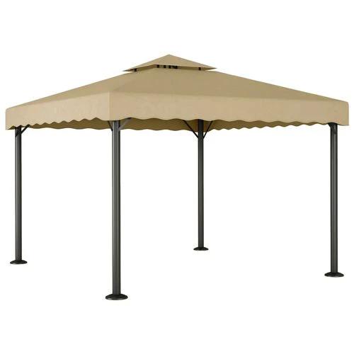 vidaXL Gazebo 300x300 cm Cream Aluminium - Gazebos