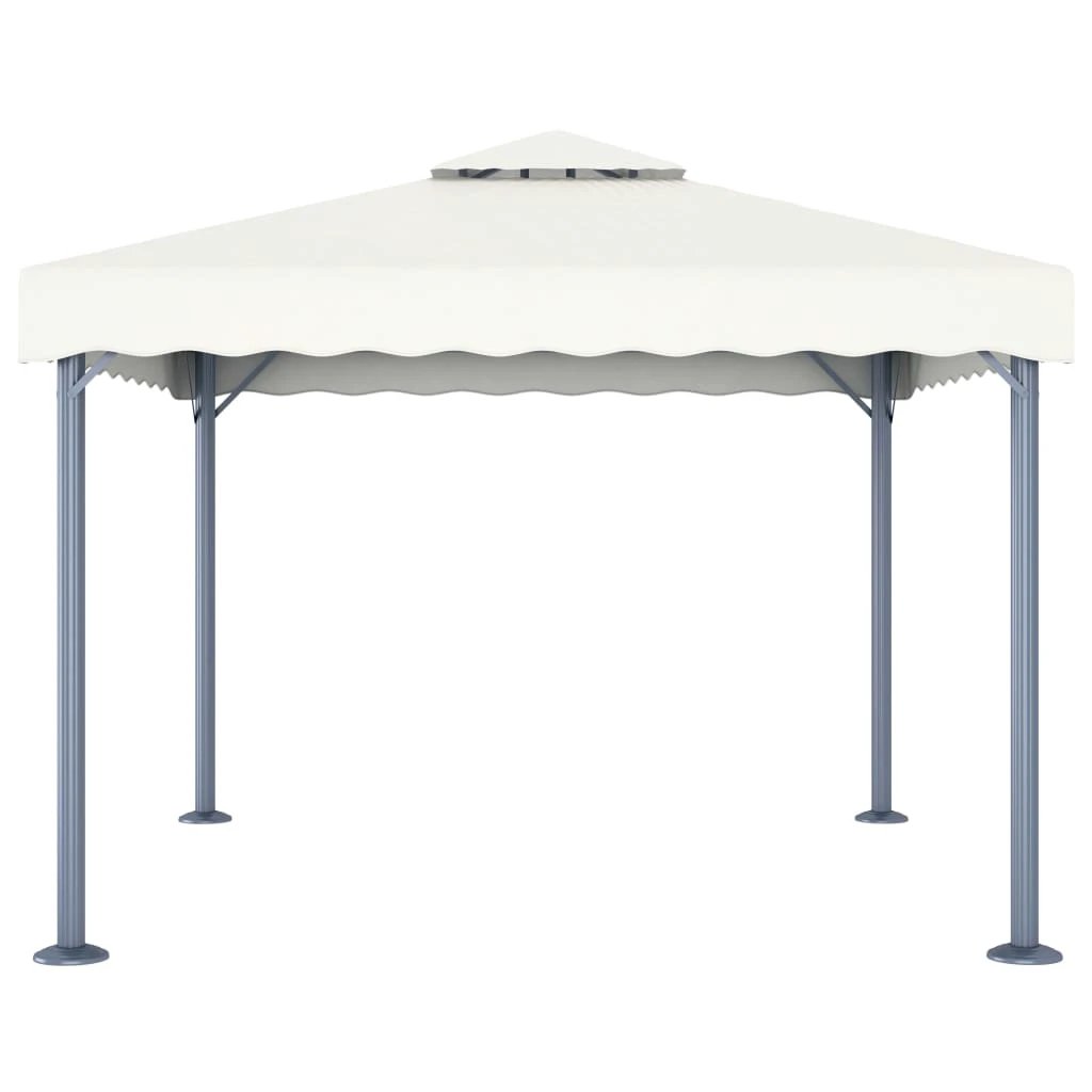 vidaXL Gazebo 300x300 cm Cream Aluminium by vidaXL