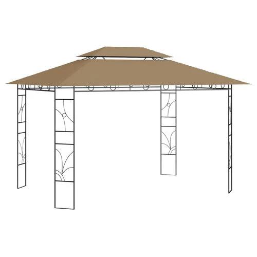 vidaXL Gazebo 4x3x2.7 m Cream 160 g/m² - Gazebos