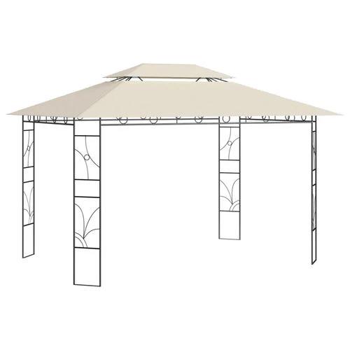 vidaXL Gazebo 4x3x2.7 m Cream 160 g/m² - Gazebos