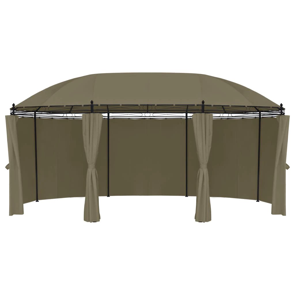 vidaXL Gazebo with Curtains 520x349x255 cm Anthracite by vidaXL