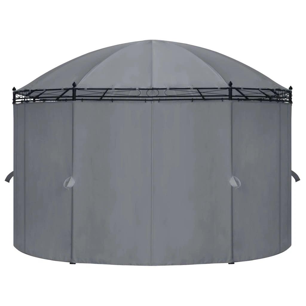 vidaXL Gazebo with Curtains 520x349x255 cm Anthracite - Gazebos