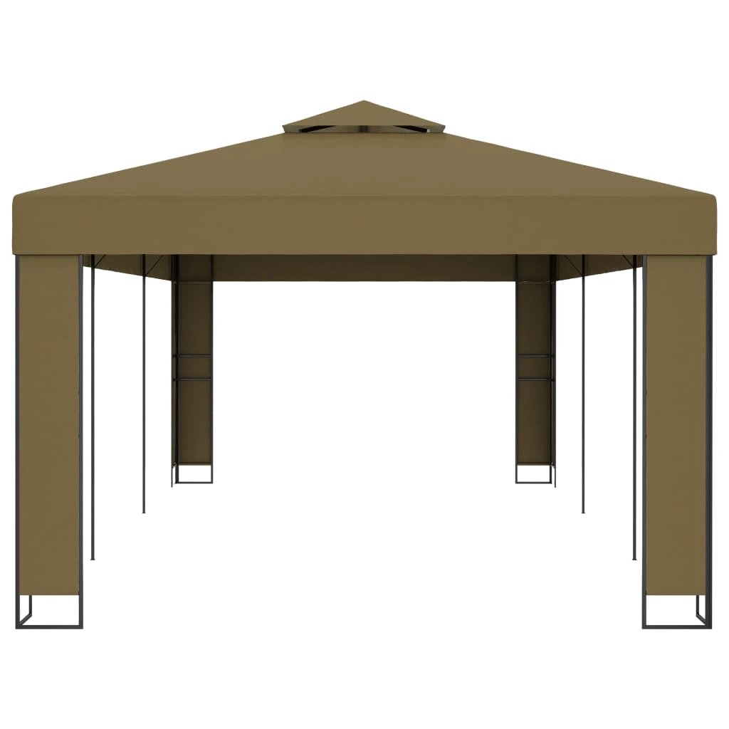 vidaXL Gazebo with Double Roof 3x3 m White - Gazebos