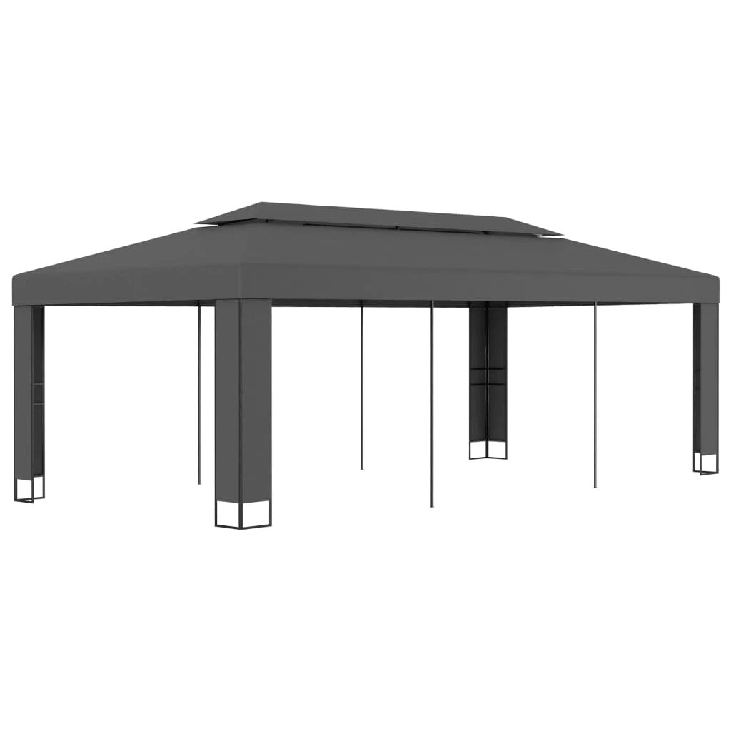 vidaXL Gazebo with Double Roof 3x3 m White - Gazebos