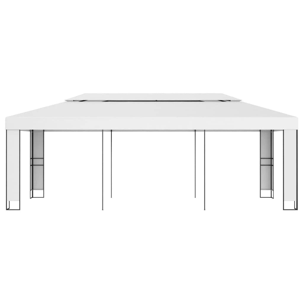 vidaXL Gazebo with Double Roof 3x3 m White by vidaXL