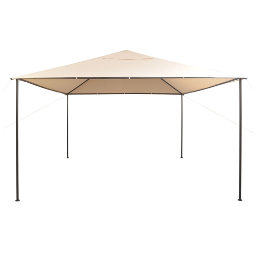 vidaXL vidaXL Gazebo Pavilion Tent Canopy 4x4 m Steel Beige - Gazebos