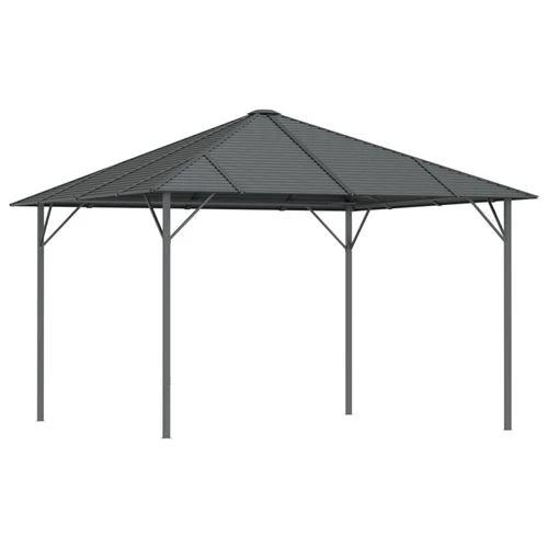 Gazebo with Roof 3x3 m Anthracite by vidaXL