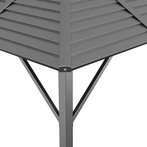 Gazebo with Roof 3x3 m Anthracite by vidaXL
