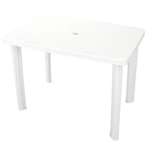 vidaXL Garden Table White 101x68x72 cm Plastic by vidaXL