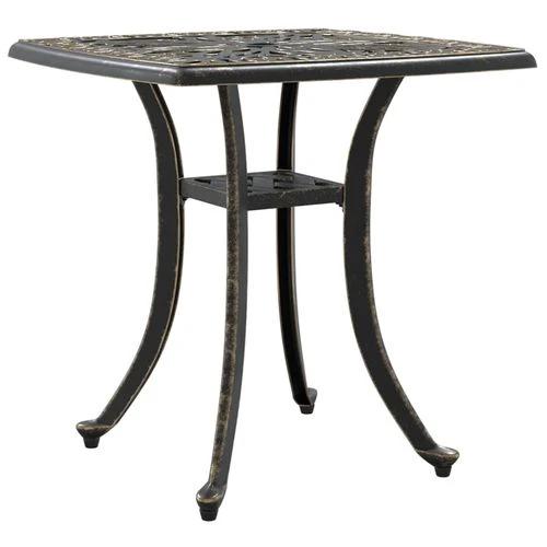 vidaXL Garden Table Bronze 53x53x53 cm Cast Aluminium -