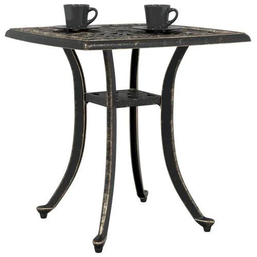 vidaXL Garden Table Bronze 53x53x53 cm Cast Aluminium by vidaXL