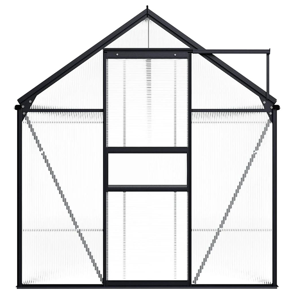 vidaXL vidaXL Greenhouse with Base Frame Anthracite Aluminium 3.61 m² - Greenhouse