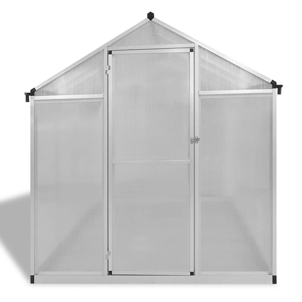 vidaXL Reinforced Aluminium Greenhouse with Base Frame 9.025 m² by vidaXL