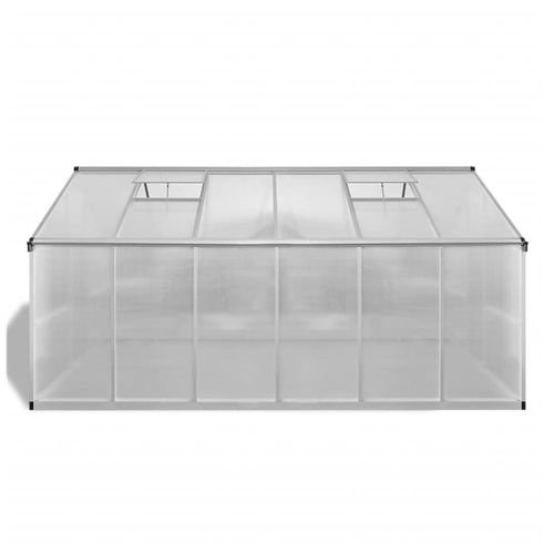 vidaXL Reinforced Aluminium Greenhouse with Base Frame 9.025 m² by vidaXL
