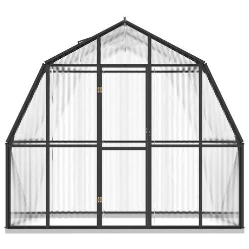 vidaXL Greenhouse with Base Frame Anthracite 3.3 m² Aluminium - Greenhouse