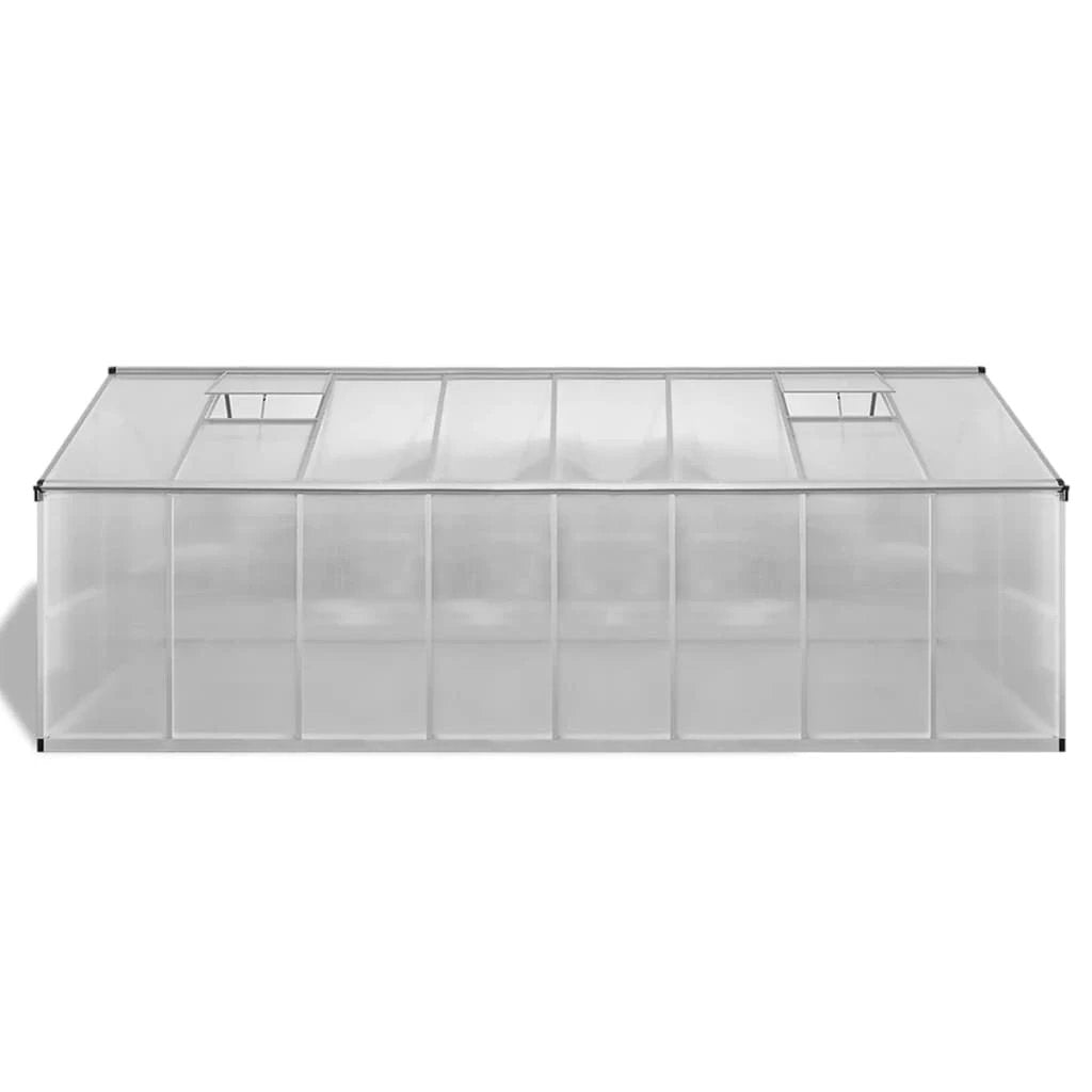 vidaXL Greenhouse Aluminium 302x190x195 cm 11.19 m³ by vidaXL