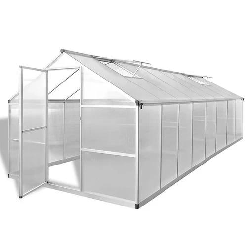 vidaXL Greenhouse Aluminium 302x190x195 cm 11.19 m³ - Greenhouse