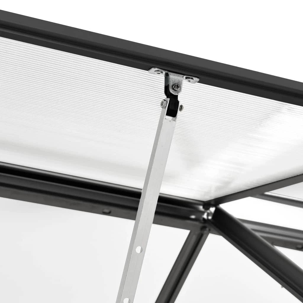 vidaXL Greenhouse Anthracite Aluminium 3.61 m² - Greenhouse