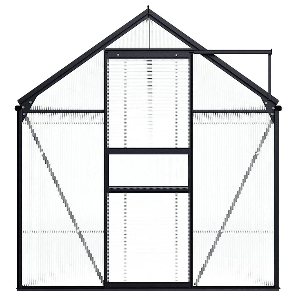 vidaXL Greenhouse Anthracite Aluminium 3.61 m² by vidaXL