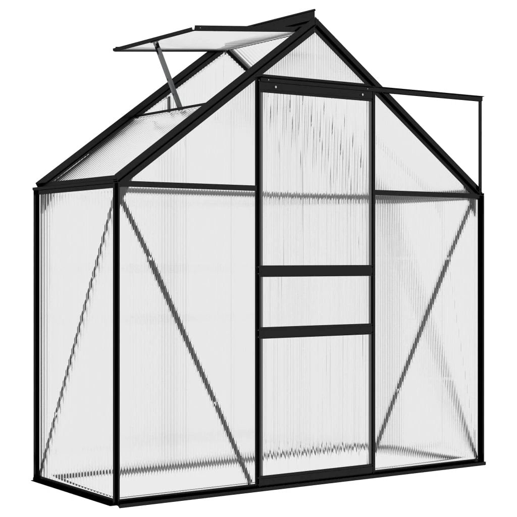 vidaXL Greenhouse Anthracite Aluminium 3.61 m² by vidaXL