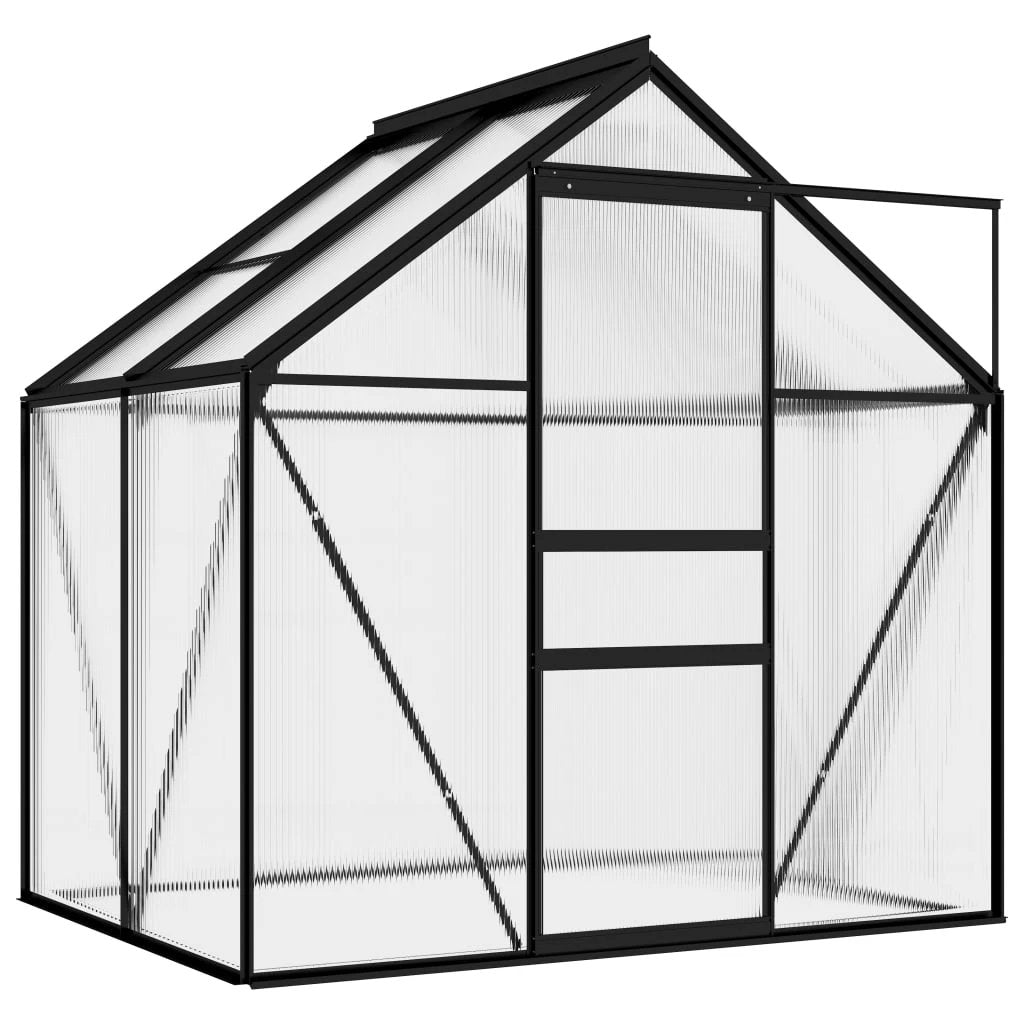 vidaXL Greenhouse Anthracite Aluminium 3.61 m² by vidaXL